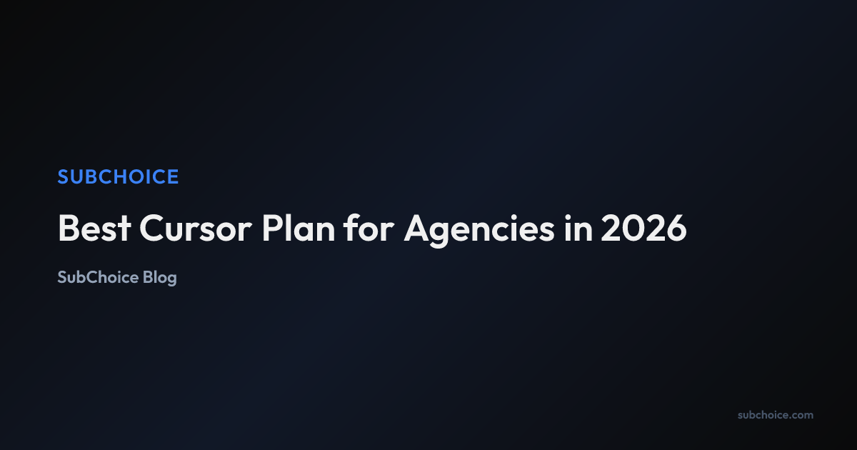 Cover image for Best Cursor Plan for Agencies in 2026