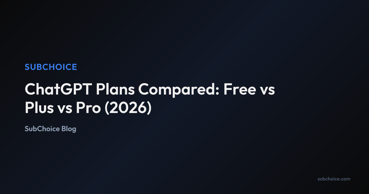 Cover image for ChatGPT Plans Compared: Free vs Plus vs Pro (2026)