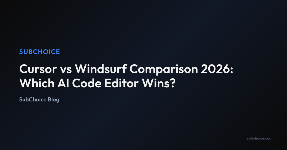 Cover image for Cursor vs Windsurf Comparison 2026: Which AI Code Editor Wins?